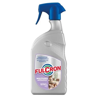 FULCRON Detergente Multiuso Antistatico, Elimina Polvere, Macchie e Impronte, Crea una Barriera Protettiva, Senza Risciacquo, Fragranza Marina, 750 ml