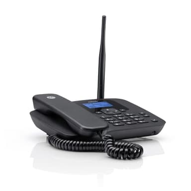 Motorola Voice - FW410L Telefono fisso wireless 4G, HotSpot Wi-Fi, Scheda SIM, Batteria di riserva, Vivavoce, GSM Quad Band, Trasferimento di chiamata
