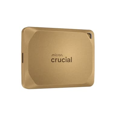 Crucial X10 Pro SSD Esterno 2TB, Fino a 2100MB/s Lettura e 2000MB/s Scrittura, USB-C 3.2, PC e Mac, Resistenza ad Acqua e Polvere, Hard Disk Esterno, Oro - CT2000X10PROSSD9D02