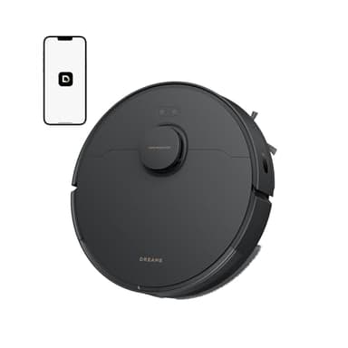 DREAME D20 Robot Aspirapolvere, Aspirazione 13.000 Pa, Doppia Spazzola Antigroviglio, Navigazione LDS, Aspirapolvere e Lavapavimenti 2 in 1, Pavimenti e Tappeti e Moquette, Batteria da 5.200 mAh,Nero