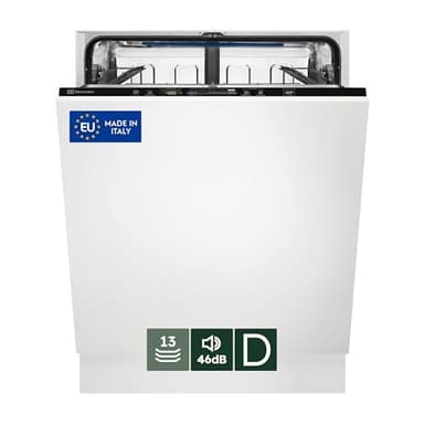 Electrolux Lavastoviglie da Incasso Serie 600, EES47311L, 13 Coperti,SatelliteClean, Tecnologia AirDry,Comandi QuickSelect, Funzione AutoOff, Sistema Beam on Floor, Silenziosità 46 dB, 60 cm