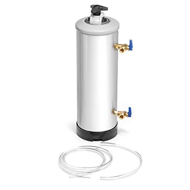 Forgast Addolcitore Acqua Manuale Professionale, 16 Litri, Addolcitore D'acqua Da Cucina, Decalcificazione, per Macchine da Caffè, Lavastoviglie e Forni Combinati a Vapore, Altezza 61,5 cm