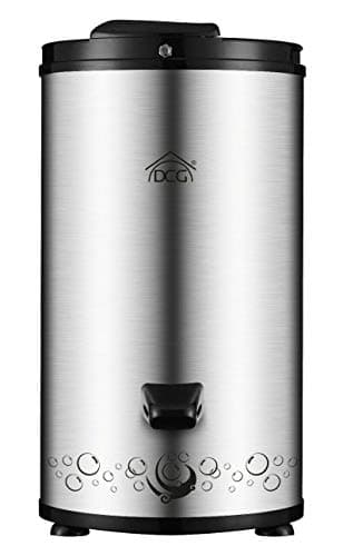 DCG SD8469 Asciugatrice Centrifuga Inox, Asciugabiancheria Portatile Salvaspazio, Asciugapanni Silenziosa, Capacità 6 Kg, 3200 Giri/Min