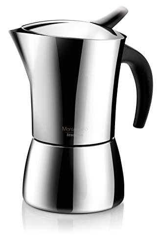 Tescoma 647102 Monte Carlo Caffettiera Induzione 2 Tazze, Acciaio Inossidabile, Argento