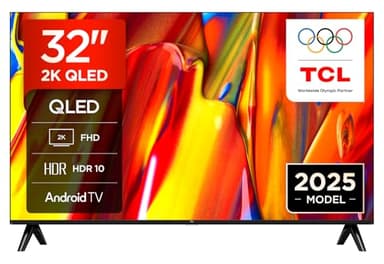 TCL 32V5C TV LED Direct QLED FHD Smart da 32'' con Android TV e HDR - Compatibile con Google Cast e Google Home, design sottile, 2025