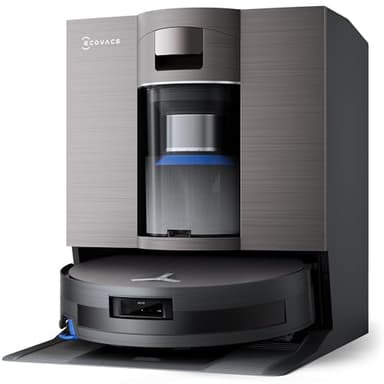 ECOVACS X11 OMNICYCLONE Robot Aspirapolvere Lavapavimenti, BLAST e 19.500 Pa, Boost di Potenza Ultrarapido, OZMO ROLLER 2.0, Altezza Massima di Salita di 4 cm, Rullo Esteso, Svuotamento Automatico