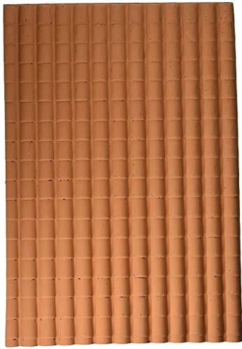 Rossi Rosa Pannello Tetto Tegole Grandi, Multicolore, 35 x 25 cm