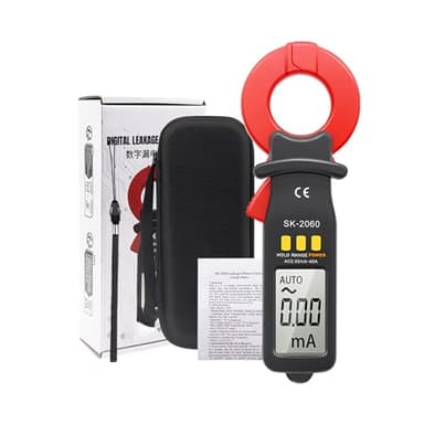 VELATEMOR Strumento Rilevatore di Microcorrente Ad Alta Precisione per Corrente di Dispersione per Pinza Amperometrica Professionale con Spegnimento Personalizzato di 10 Minuti per la Misurazione