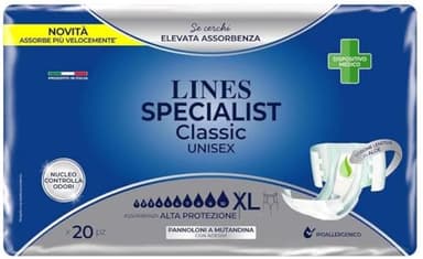 Lines Specialist Classic pannolone a mutandina XL Alta Protezione 20pezzi