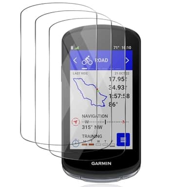 Zerrshoo Vetro Temperato per Garmin Edge 1040/1040 Solar/1030/1030 Plus Pellicola Protettiva, 9H Anti Graffio/HD Pellicola per Garmin Edge 1040/1040 Solar/1030/1030 Plus Vetro Temperato 3 Pezzi