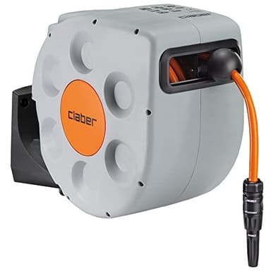 Claber Rotoroll Evolution 20m, Avvolgitubo automatico per installazione a parete dotato di slow rewind