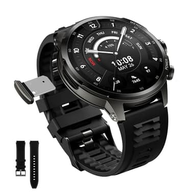 Black Shark Watch X Pro Smartwatch, Orologio Telefono Android 4G con Schermo AMOLED da 1,75", Fotocamera Rotante, 4GB+32GB, GPS, Autonomia 75H, Monitoraggio Attività e Salute, Nero
