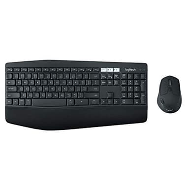 Logitech MK850 Kit Tastiera e Mouse Wireless Multidispositivo, Wireless e Bluetooth 2.4 GHz, 12 ‎Tasti Programmabili, Durata Batteria di 3 Anni, PC/Mac, Layout Italiano QWERTY, Nero