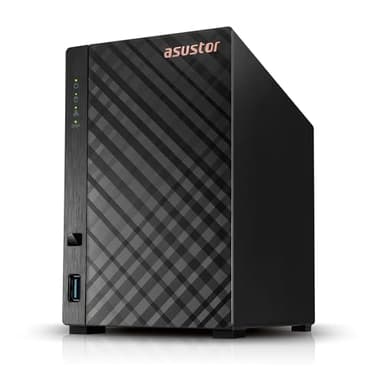 Asustor Drivestor 2 Lite AS1102TL, 2 bay NAS enclosure di rete, 1,7 GHz, Quad Core, 1 GbE, 1 GB RAM DDR4, Network Attached Storage per archiviazione cloud (Diskless)