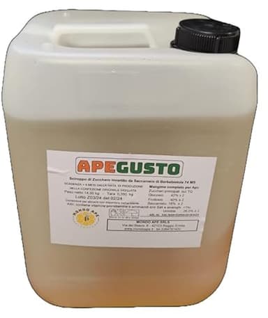 Mondo Ape Sciroppo per Api, ApeGusto - Sciroppo Liquido zuccherino di Barbabietola - Tanica da 14 kg - Nutrimento per api, alimento per Apicoltura