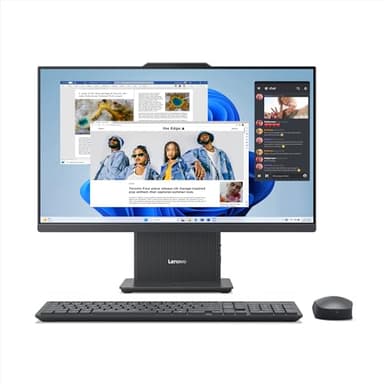 Lenovo IdeaCentre Computer desktop All-In-One, Display 27" FHD, AMD Ryzen AI 7 350, 512GB SSD, RAM 16GB, Base ricarica smartphone wireless, Speakers, WiFi 6, Windows 11 H, Tastiera + Mouse Wireless