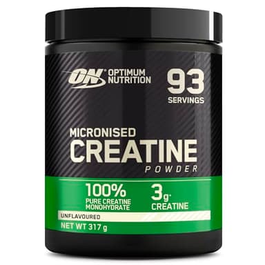 Optimum Nutrition Creatina Micronizzata in Polvere, Senza Aroma, 317g, 93 Porzioni