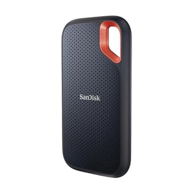 SanDisk 2TB Extreme SSD portatile, Unità a stato solido NVMe esterna, fino a 1050 MB/s, USB-C, USB 3.2 Gen 2x2, Indice di protezione IP65 per la resistenza ad acqua e polvere, Nero