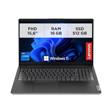 Lenovo - Notebook 15.6 Pollici V15 G4 IRU, PC Portatile Professionale Windows 11 Pro, Intel Core i7-1355U, Ram 16GB DDR4, 512GB SSD NVMe - Laptop Grafica Intel UHD, Computer Audio Dolby, Schermo FHD