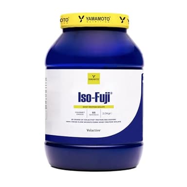 YAMAMOTO Nutrition, Iso-Fuji Volactive 2 kg, Integratore di Proteine del Siero del Latte Isolate Ultrafiltrate, Proteine in Polvere Isolate, Gusto Biscotto