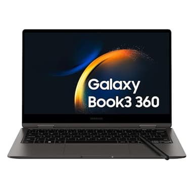 Samsung Galaxy Book3 360 Laptop, 3 anni di garanzia, 13.3" Super AMOLED, S Pen, Intel Core i5, 8GB RAM, 256GB SSD, Windows 11 Home, Graphite [Versione italiana]