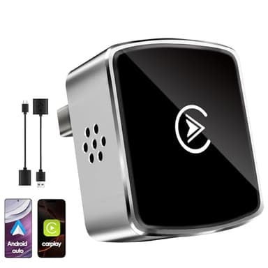 Adattatore Wireless 2-in-1 per CarPlay & Android Auto – Upgrade 2026, Adattatore USB/Type-C senza fili, Connessione Veloce e Stabile senza Ritardi, Compatibile con iOS 10+ e Android 11+
