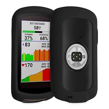 kwmobile Custodia Compatibile con Garmin Edge 1040/1040 Solar - Cover Navigatore Bici - Bumper Antiurto per Navigatore GPS - Silicone nero