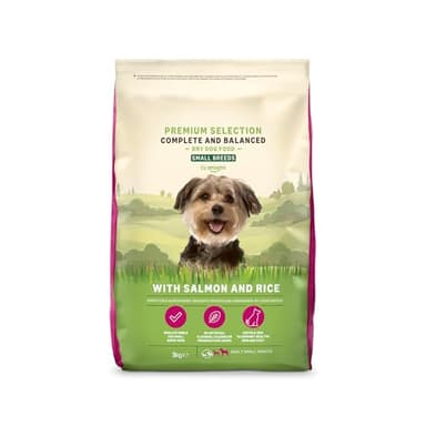 by Amazon Complete - Alimento Secco Completo Per Cani Adulti (razze Di Piccola Taglia) Con Salmone E Riso, 1 X 3kg (Precedentemente un marchio Lifelong, stesso prodotto)