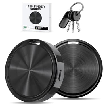 Airtag Android or iOS,Smart Tracker Tag Localizzatore Gps per Android/IOS, Airbag Tag Compatibile Apple Dov'è e Google Funzioni Trova Bluetooth Air Tracker per Valigia/Chiavi/Zaini/Portafogli (Noir)