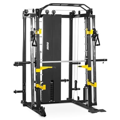 Dione S2 Smith-Machine e Cavo Incrociato, Nero, 50 kg - 75 kg, 191 kg, 167 x 199 x 216 cm