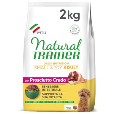 Trainer Natural Cibo per Cani Small and Toy Adult, Prosciutto Crudo, 2 Kg