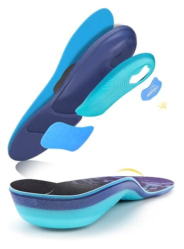 PCSsole Solette Ortopediche per Donna e Uomo, Plantari per Fascite Plantare, Piede Piatto, Tallonite, Spina Calcaneare e Cuscinetti Metatarsali