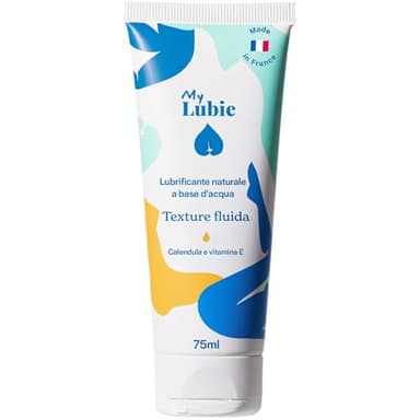 MY LUBIE - Lubrificante Intimo Naturale con Calendula e Vitamina E - Vegano - Idratante - Donna/Uomo - Progettato e Realizzato in Francia - 75ml