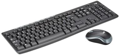 Logitech MK270 Combo Tastiera e Mouse Wireless per Windows, Layout Internazionale/Stati Uniti, QWERTY - Nero