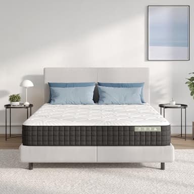 Avenco Materasso 90x190, Materasso Singolo in Schiuma di Bambù, Tessuto Riempito con Gel Memory Foam Traspirante, Supporto Perfetto Si Adatta al Corpo e Migliora il Sonno