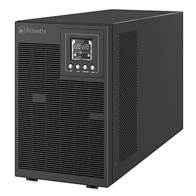 Atlantis A03-OP3002P PRO UPS OnLine Gruppo di Continuità Server Doppia conversione Onda Sinusoidale Pura 3000VA 2700W, Tower display LCD, USB, seriale RS-232, 4 uscite IEC, slot SNMP, 6x12V-9Ah