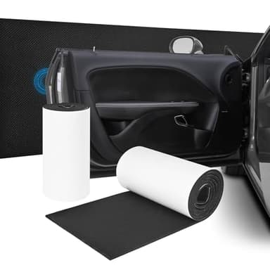 2 Rotoli Paracolpi Garage Auto, 200 x 20 x 0,4 cm Protezione Muro Garage Autoadesiva in Schiuma EVA, Impermeabile Ammortizzanti, Protezione Porte Auto per Pareti di Garage, Nero