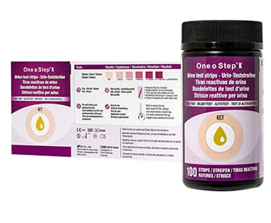 100 Strisce per test chetoni/chetosi urina, strumento per perdita di peso dieta Atkins, Urinalysis Ketone Keto Urine Test Strips