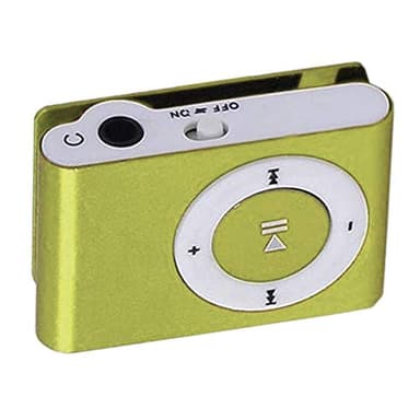 Ogquaton Mini lettore MP3 portatile in metallo con clip per sport, senza scheda di memoria, lettore musicale con slot per TF, portatile e utile
