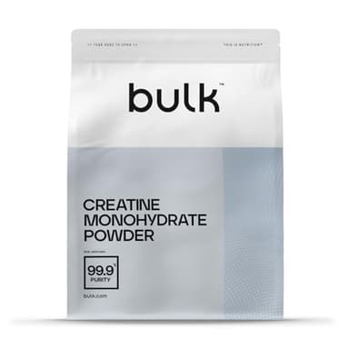 Bulk Creatina Monoidrato Polvere 500 g | 147 porzioni | Creatina micronizzata pura | Senza aroma | Vegano e Halal | Ideale per fitness, allenamento e palestra | Si scioglie facilmente
