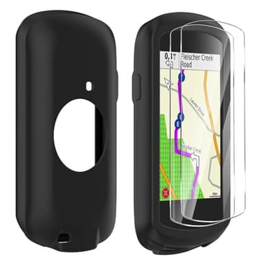 Buoluoioir 2 Pezzi di Vetro Temperato + Custodia per Garmin Edge 1040, Accessorio per GPS Computer Bici per Garmin Edge 1040, Vetro Temperato con Durezza 9H