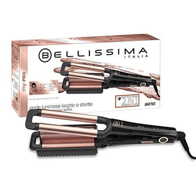 Bellissima Imetec My Pro Beach Waves Gt20 400 Piastra Per Capelli Per Onde Larghe E Strette, Rivestimento In Ceramica, Temperatura Regolabile 160°C - 200°C