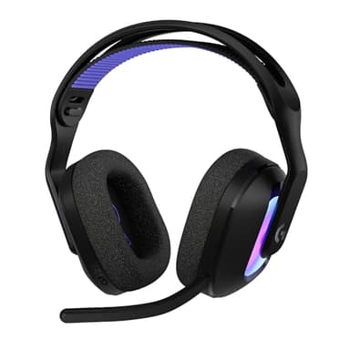 Logitech G G522 LIGHTSPEED cuffia con microfono gaming wireless, LIGHTSYNC RGB, microfono e audio sincronizzato avanzato, connettività tripla con LIGHTSPEED, Bluetooth, da USB-A a USB-C per PC - Nero