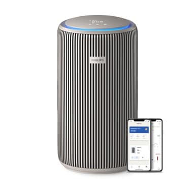Philips PureProtect 3200 Series: Purificatore d'aria Intelligente, Filtro HEPA e a Carbonio Attivo, CADR 500 m³/h per spazi di 130 m², ultra-silenzioso ed efficiente energeticamente (AC3210/12)