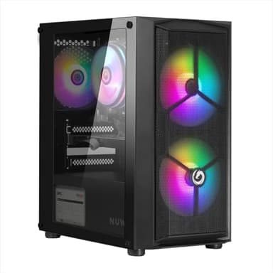 Nuwo Pc Gaming Fisso i5 Cpu fino a 3.8GHz, Ram 16GB, RX 5500 8GB, SSD 1000GB, WiFi USB Incluso, Windows 11 Pro, Computer PC Desktop Home Office Gaming - Boss Battle