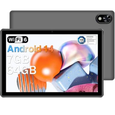 DOOGEE U9 Tablet 10 Pollici 7GB RAM + 64GB ROM, WiFi 6 Android 14, 10.1" 1280 * 800 HD+ IPS, In Offerta Bluetooth 5.0/5060mAh/1TB TF/OTG/Tipo C/3.5mm Jack Cuffie