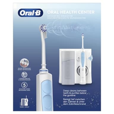 Oral-B Idropulsore Health Center con 1 Beccuccio Oxyjet, 1 Beccuccio Con Getto D’acqua