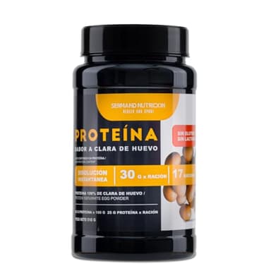 Proteine Instantanee da Albume d’Uovo in Polvere (510 g) | Proteine in Polvere Senza Glutine | Per la Massa Muscolare | Senza Lattosio