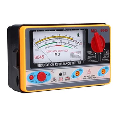 Zwinner Tester di Resistenza di Isolamento Digitale, Tester per Megaohmmetro di Resistenza di Isolamento LCD con Borsa, 5MΩ‑2000MΩ, Megger Portatile Ad Alta Precisione, 1000V