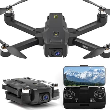 Drone GPS con Telecamera 4K,Drone FPV Pieghevole Professionale Lunga Distanza Drones Follow Me con Ritorno Automatico,Circle Fly Ritorno a Batteria Scarica Modalità Senza Testa,Inferiore 249g